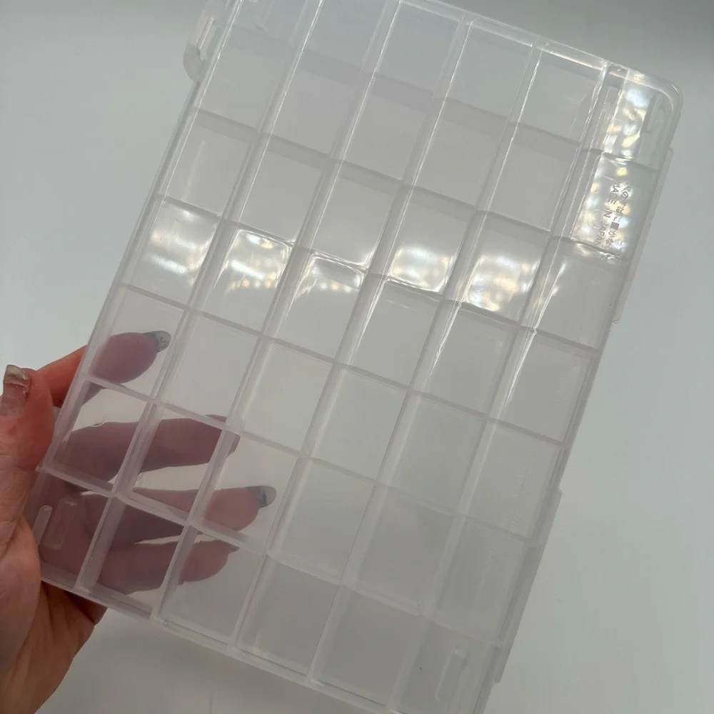 42 Grid Bead Organizer Tray Transparent